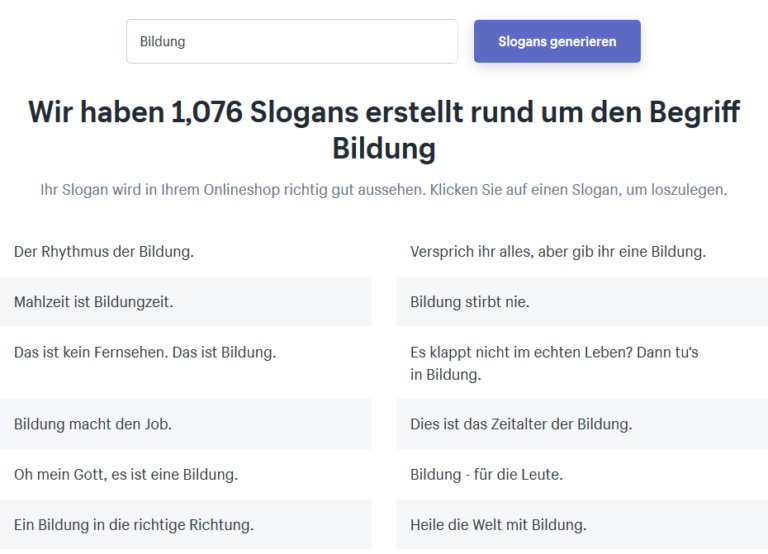 Eingängige slogans für dating-sites
